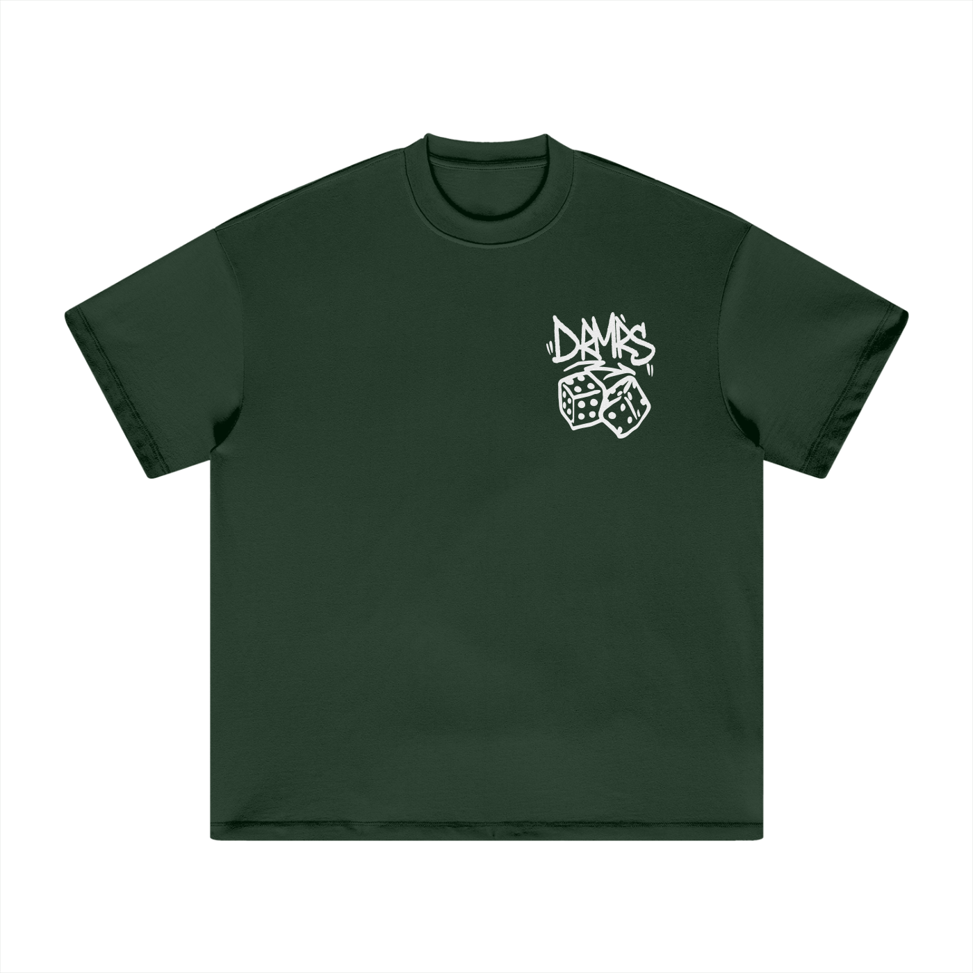 ROLL THE DICE TEE | PINE GREEN / NAVY