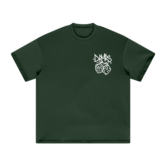 ROLL THE DICE TEE | PINE GREEN / NAVY