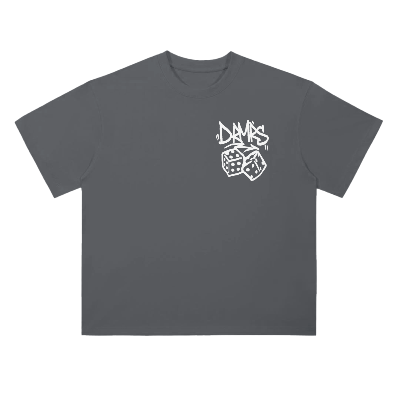 ROLL THE DICE TEE | WHITE PRINT