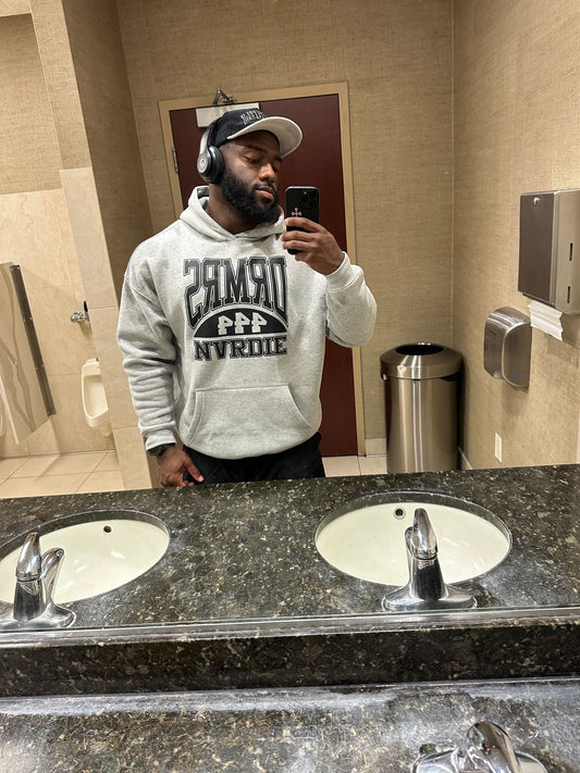 ESSENTIALS HOODIE - BLACK PRINT