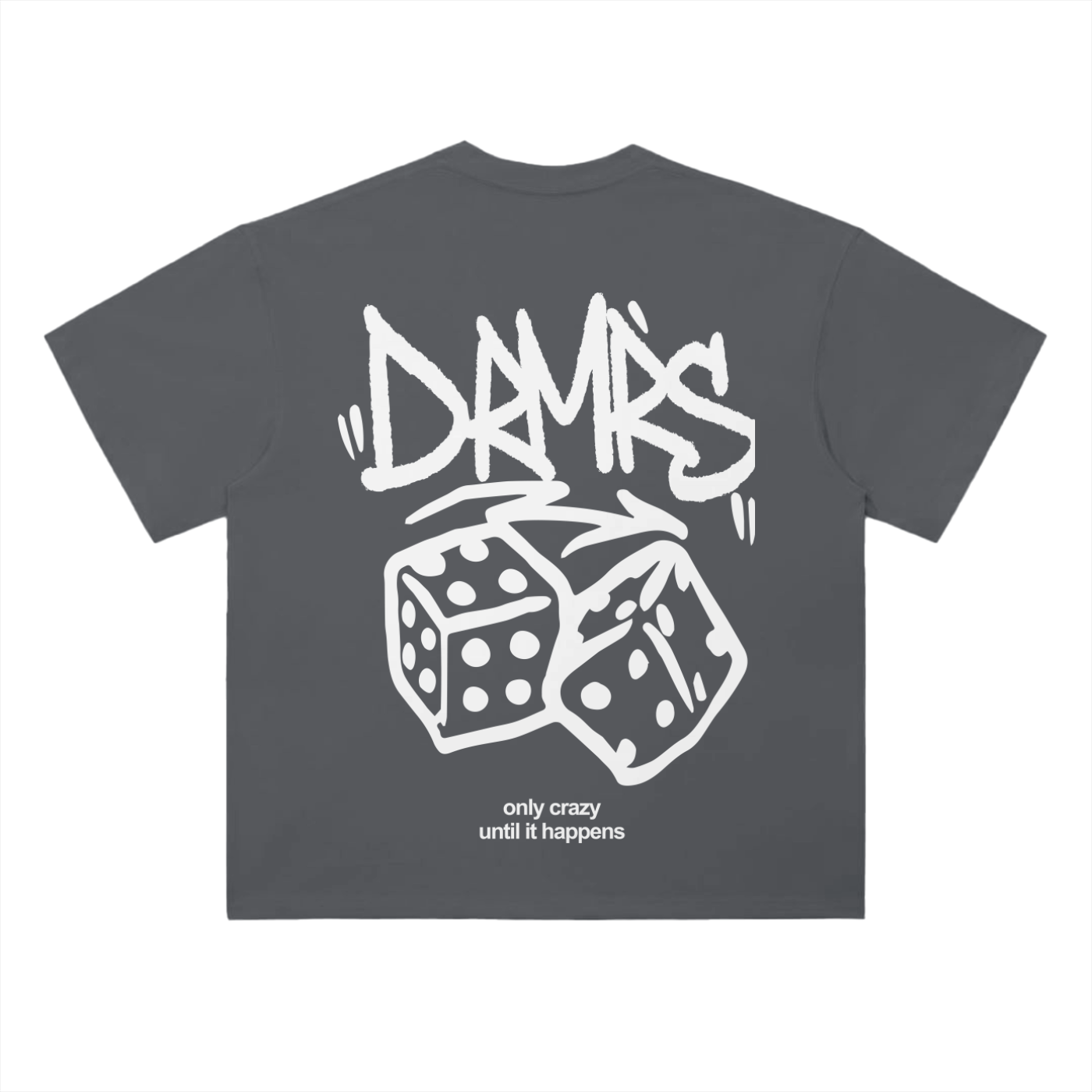 ROLL THE DICE TEE | WHITE PRINT