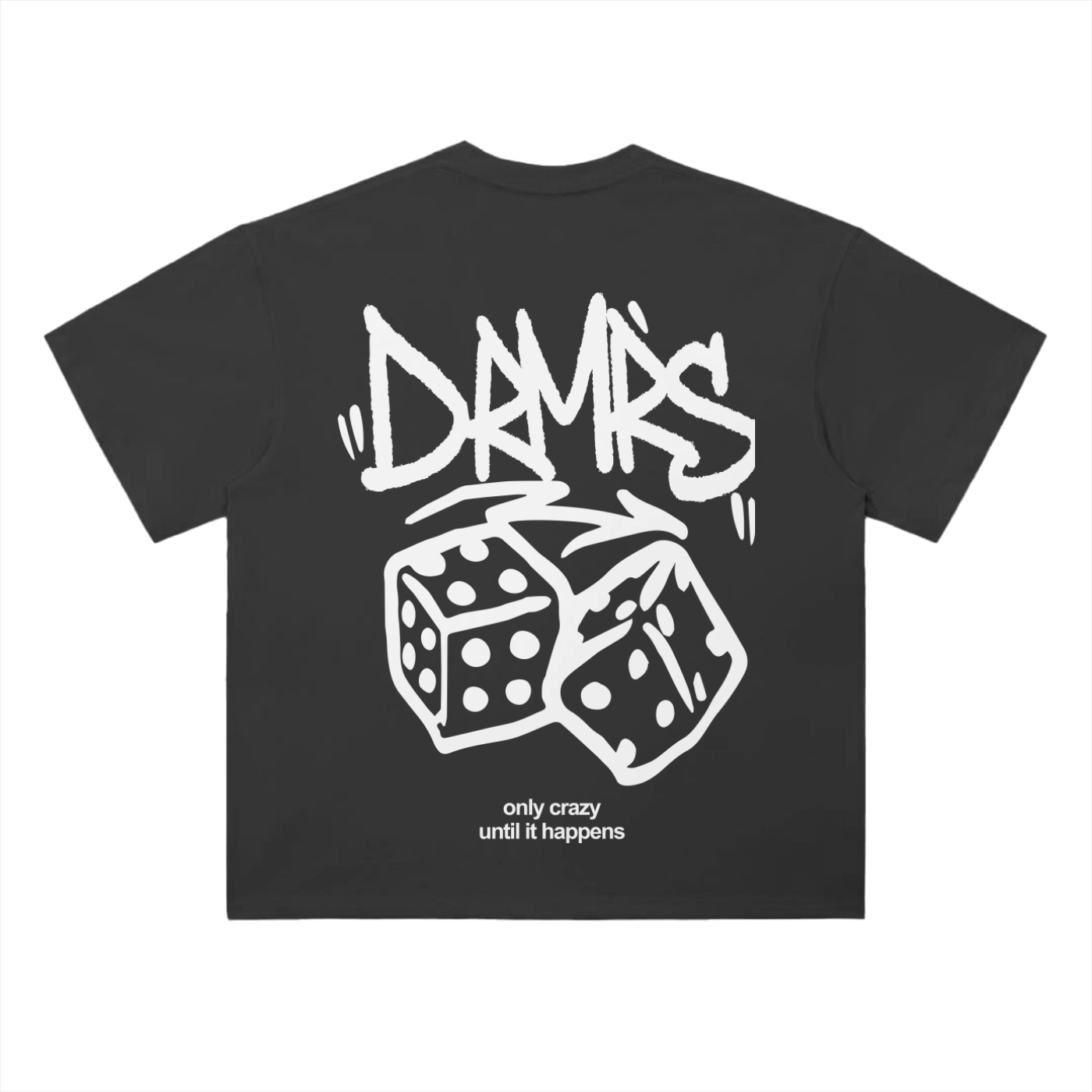 ROLL THE DICE TEE | WHITE PRINT